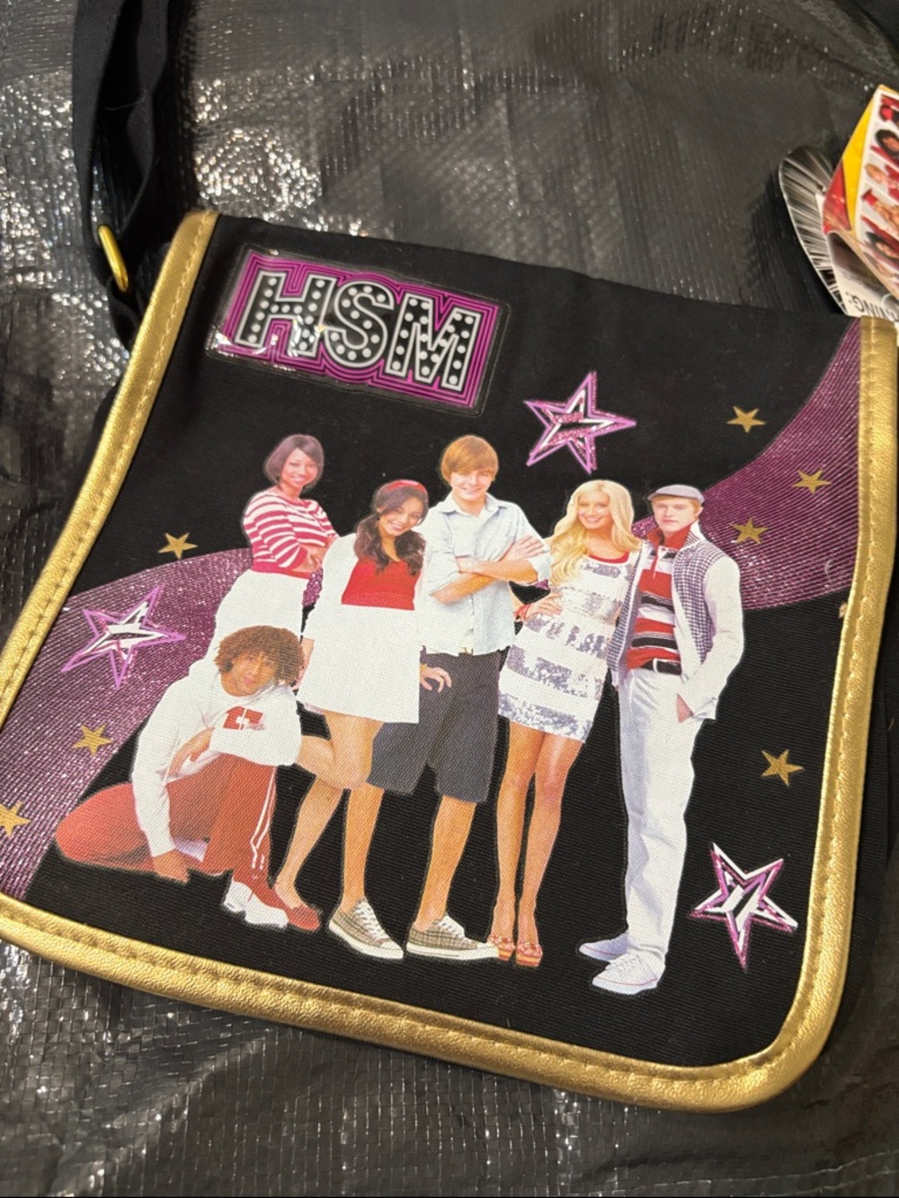 Vintage y2k Disney high school musical black purse